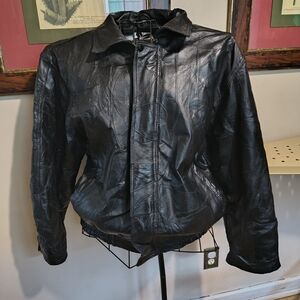 Women's Black Leather Jacket